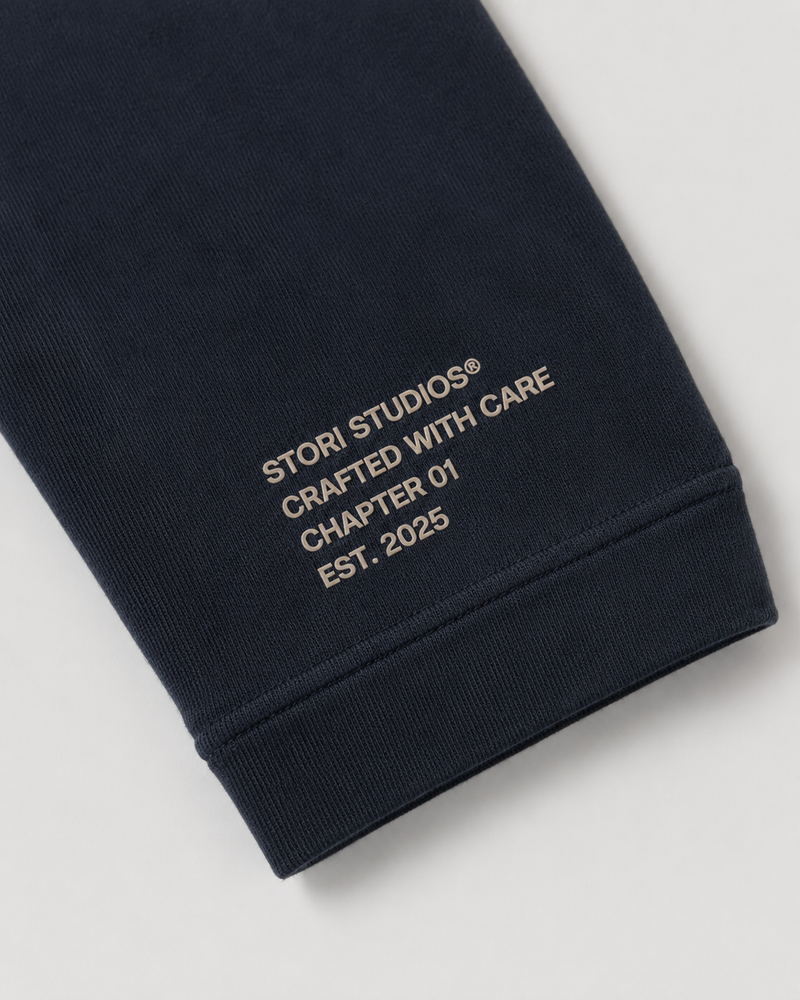 Sleeve print — crafted with care