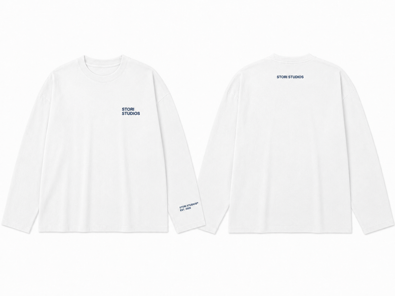 Minimal Longsleeve — white
