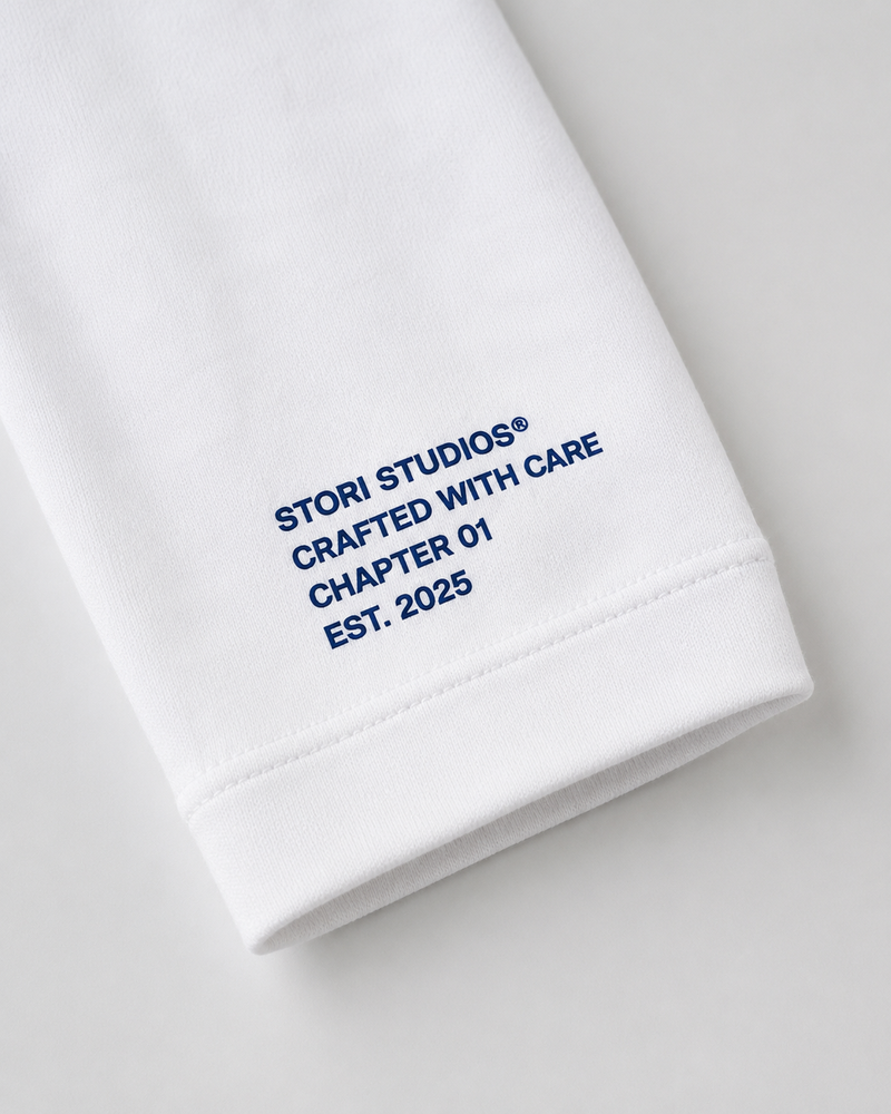Sleeve print — crafted with care