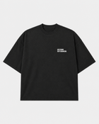 Essential Tee Black — flat front