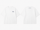 Essential Tee White — flat front and back