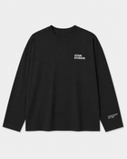 Minimal Longsleeve Black — flat front