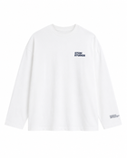 Minimal Longsleeve White — flat front