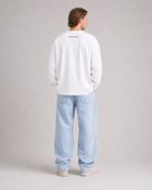 Minimal Longsleeve White — worn back